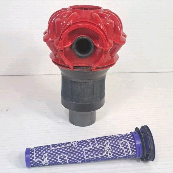 Dyson SV03 V6 Cyclone Assembly & Washable Filter Red Replacement Part No Bin - Picture 3 of 6